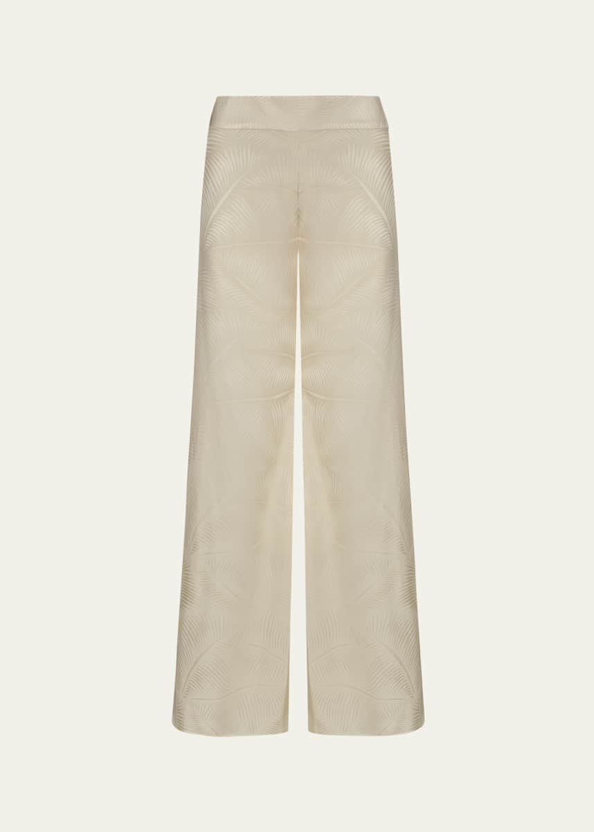 Johanna Ortiz Laidback Energy Wide Leg Jacquard Pants