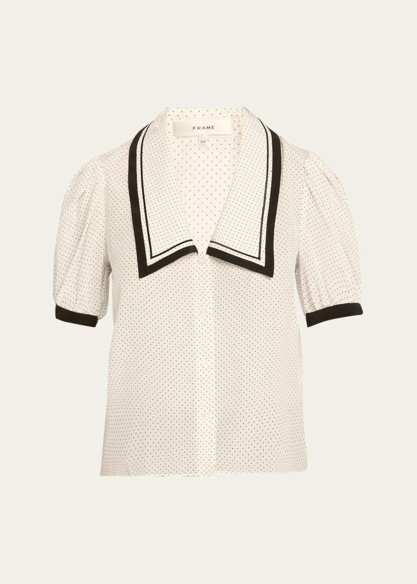 FRAME ​The Polka Dot Sailor Blouse