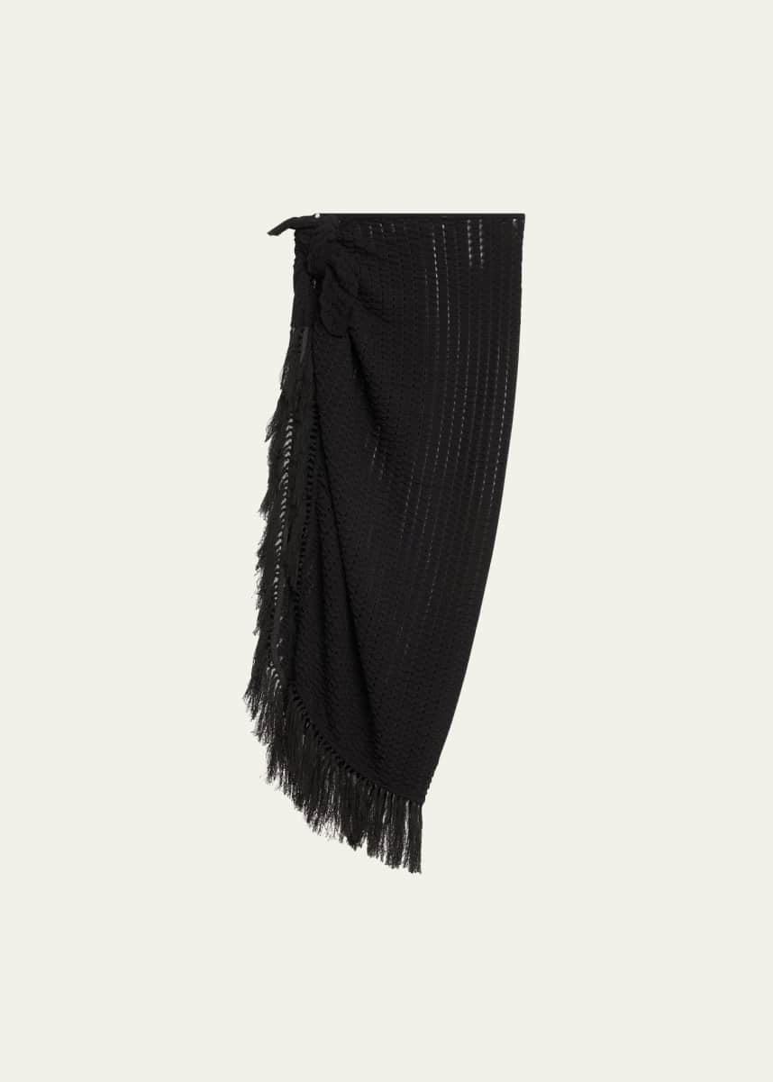 SIMKHAI Thyri Fringe-Trim Pareo Coverup