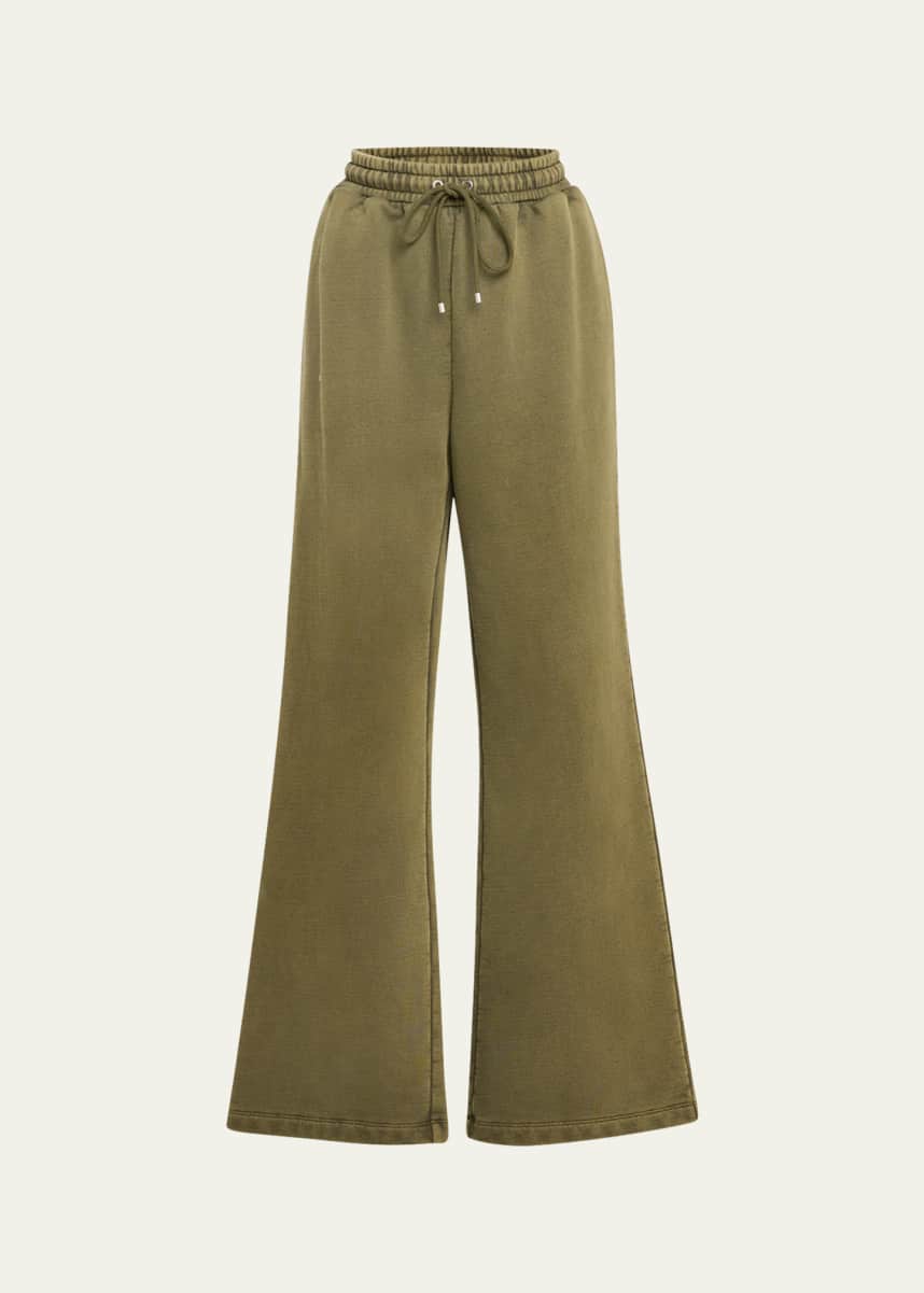 FRAME Drawstring Flare Sweatpants