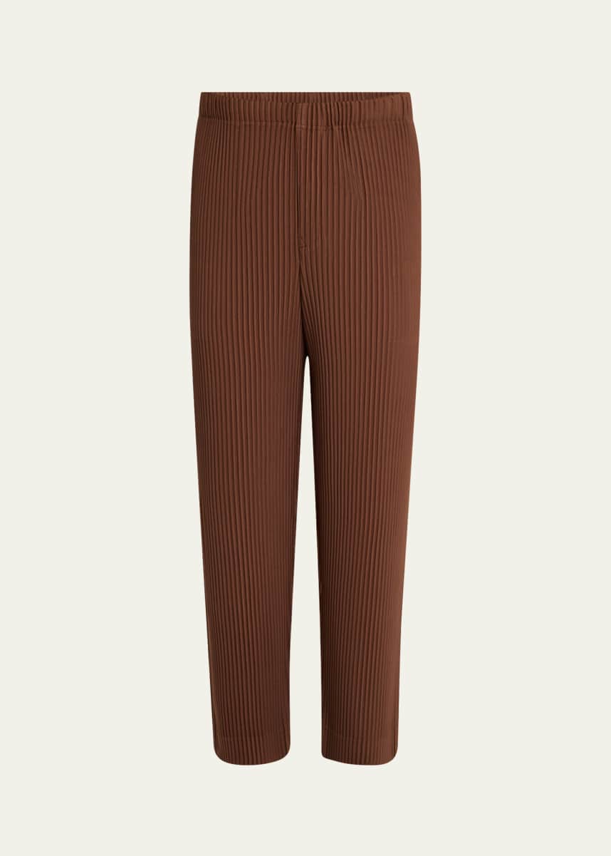 Homme Plisse Issey Miyake Men's Solid Pleated Pants
