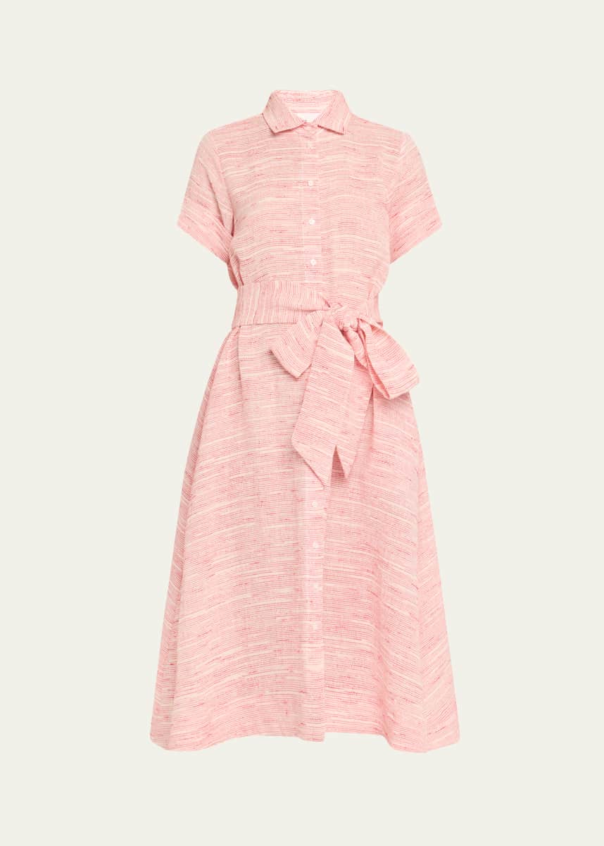 Lisa Marie Fernandez Striped Gauze Shirtdress