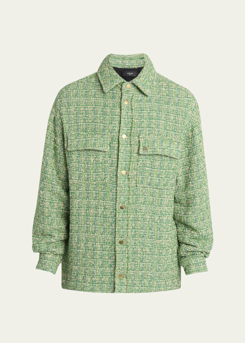 Amiri Men's Padded Boucle Overshirt