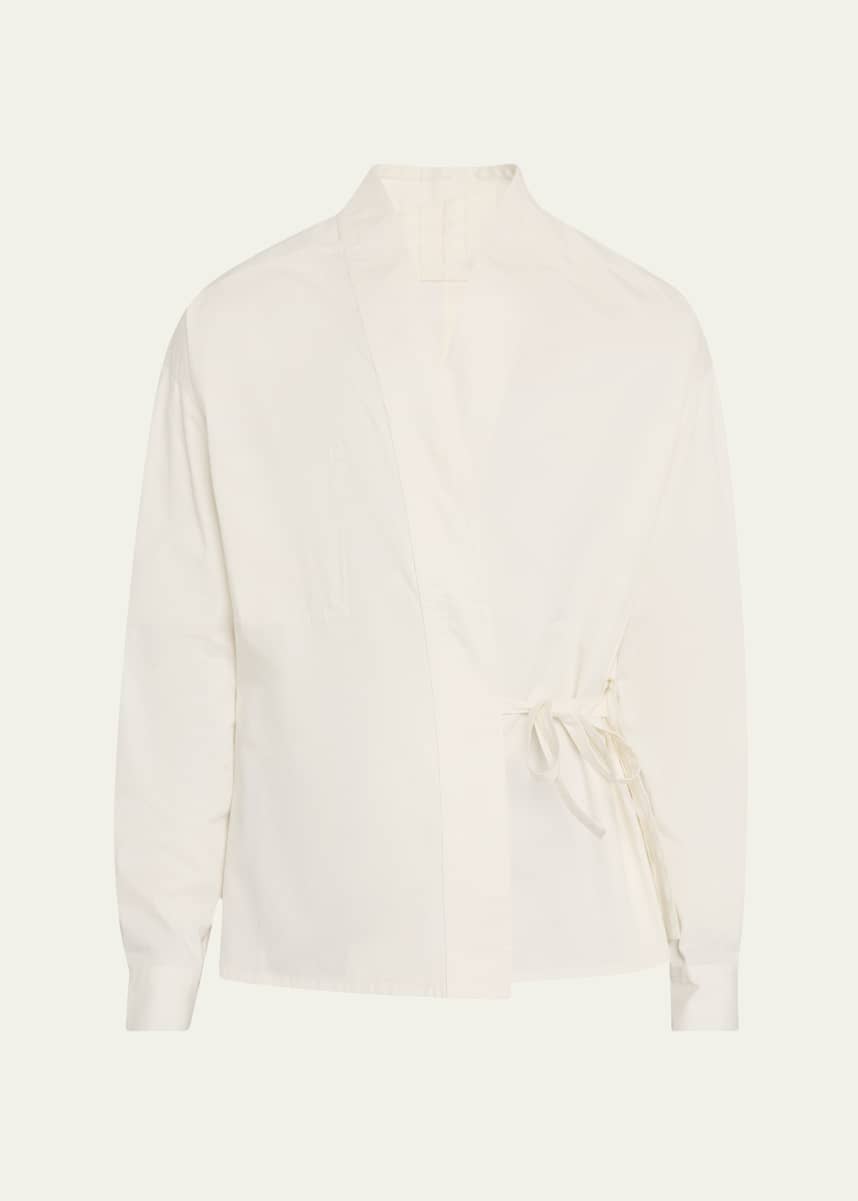 MORDECAI Men's Tonal Topstitch Kimono Shirt