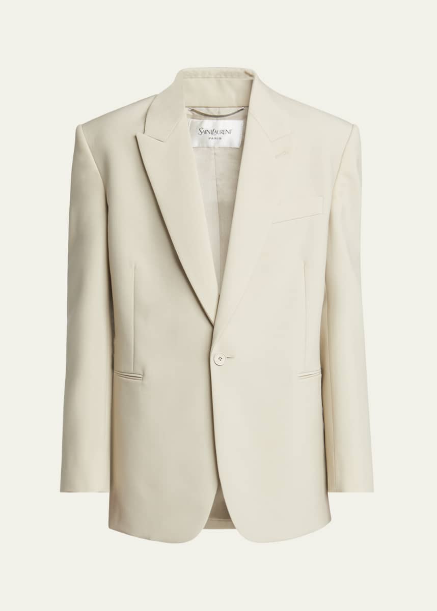 Saint Laurent Men's Wool-Silk Relaxed Sport Coat