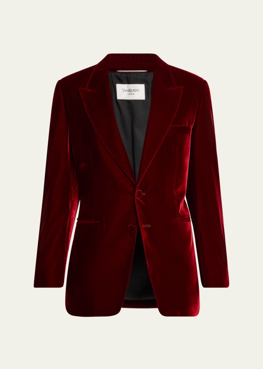 Saint Laurent Men's Velour Sport Coat