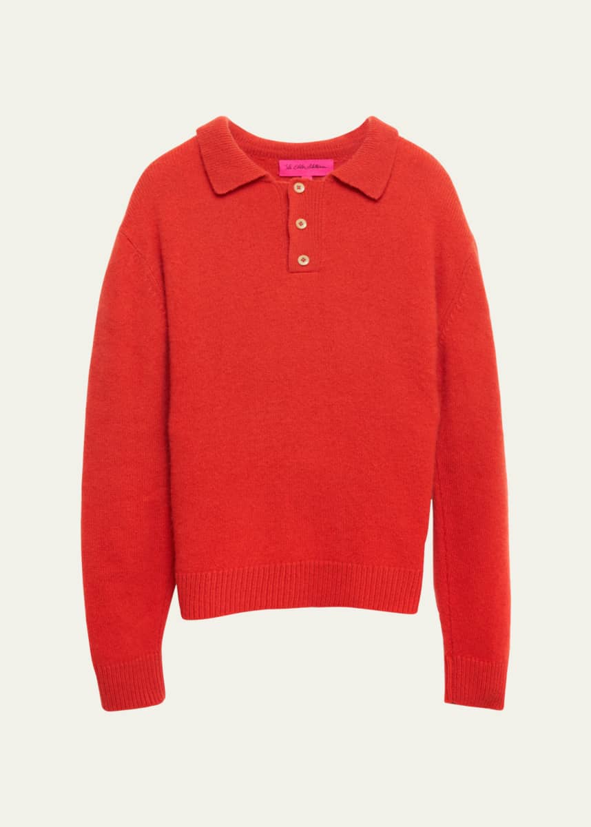 The Elder Statesman Men's Heavy Cashmere Rugby Sweater
