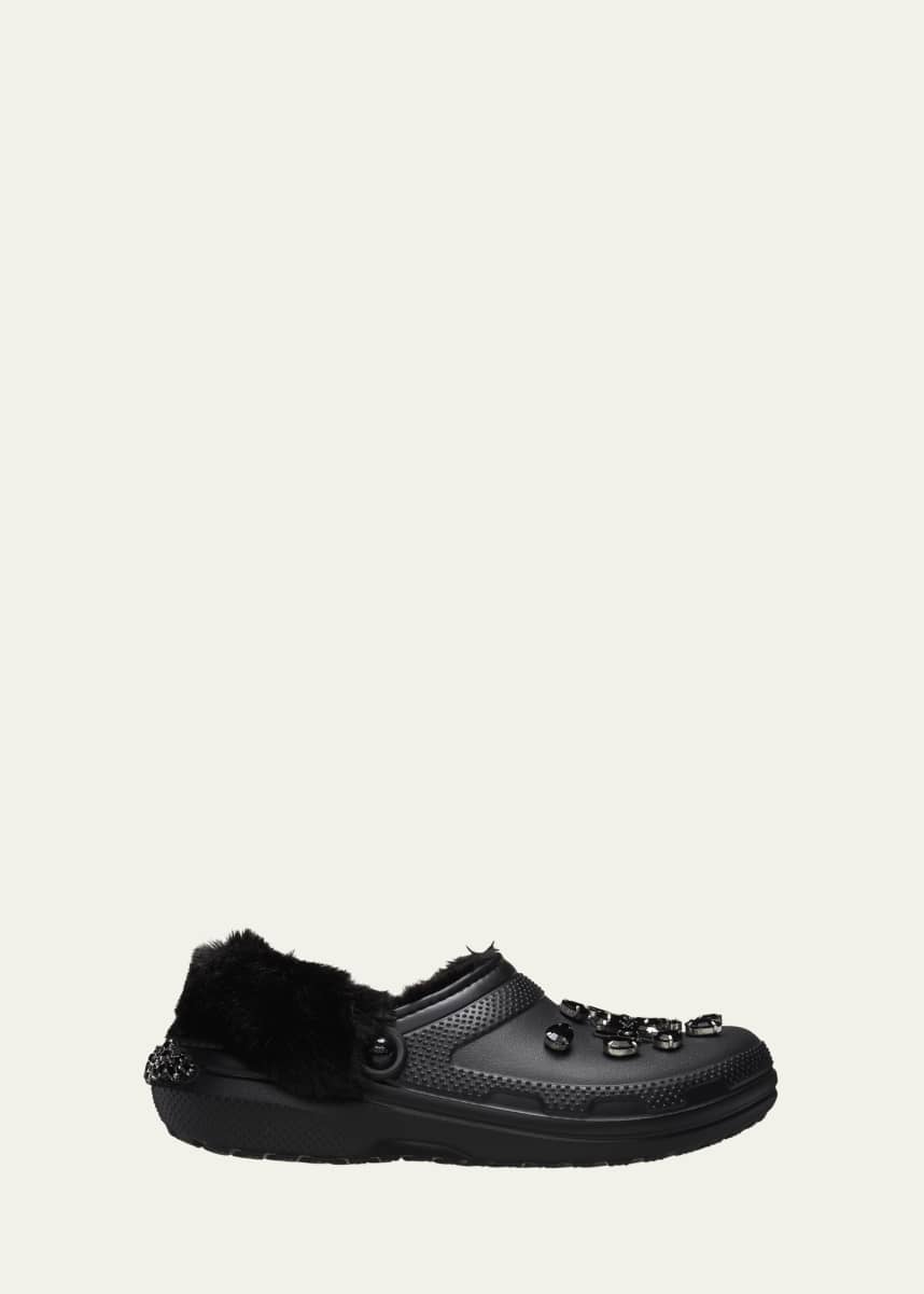Simone Rocha x Crocs x Crocs Crystal Faux Fur Clogs