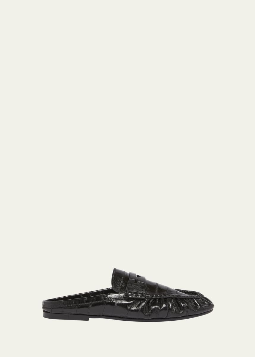 Saint Laurent Le Loafer Embossed Mules