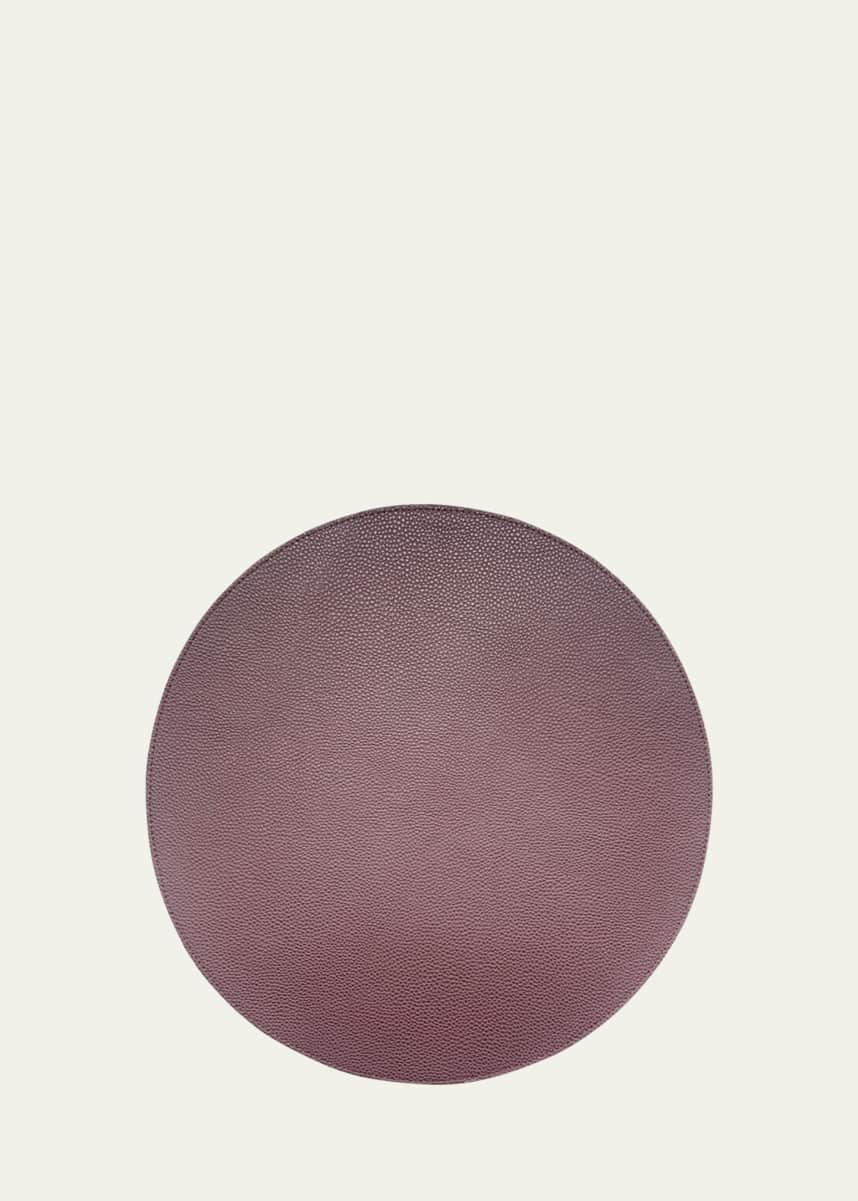 Von Gern Home Faux Leather Round Reversible Placemat