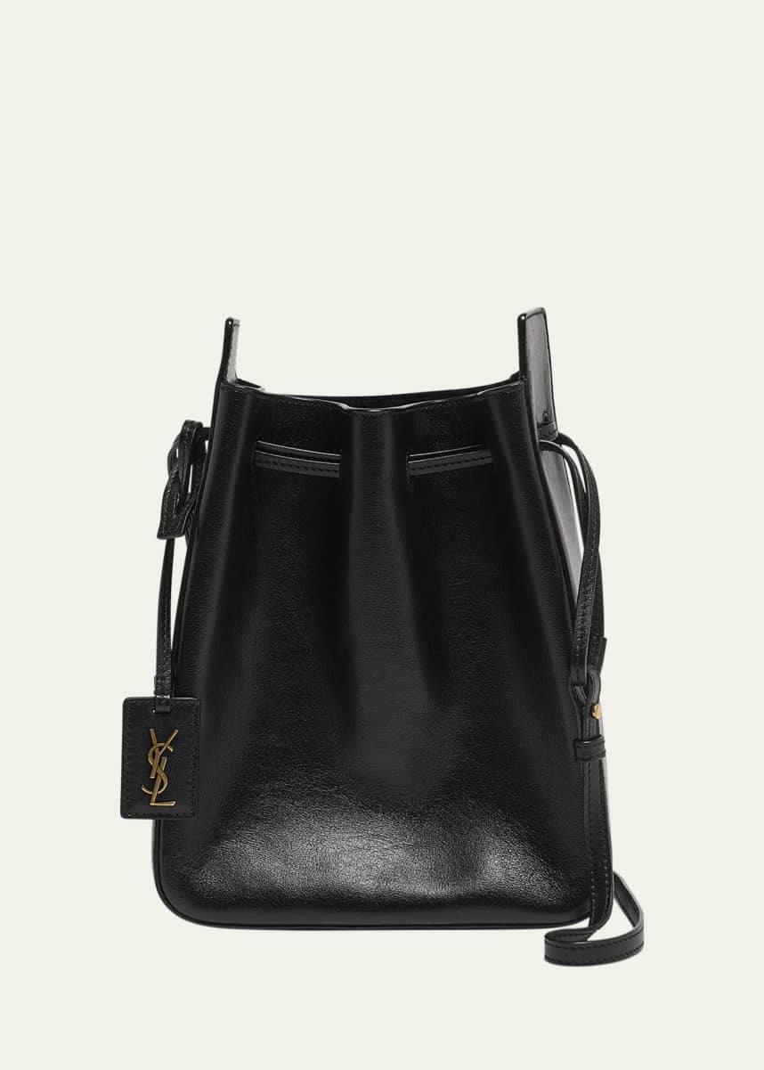 Saint Laurent Small YSL Bucket Bag in Calfskin