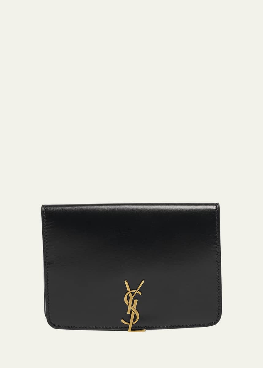Saint Laurent YSL Passport Holder in Calfskin