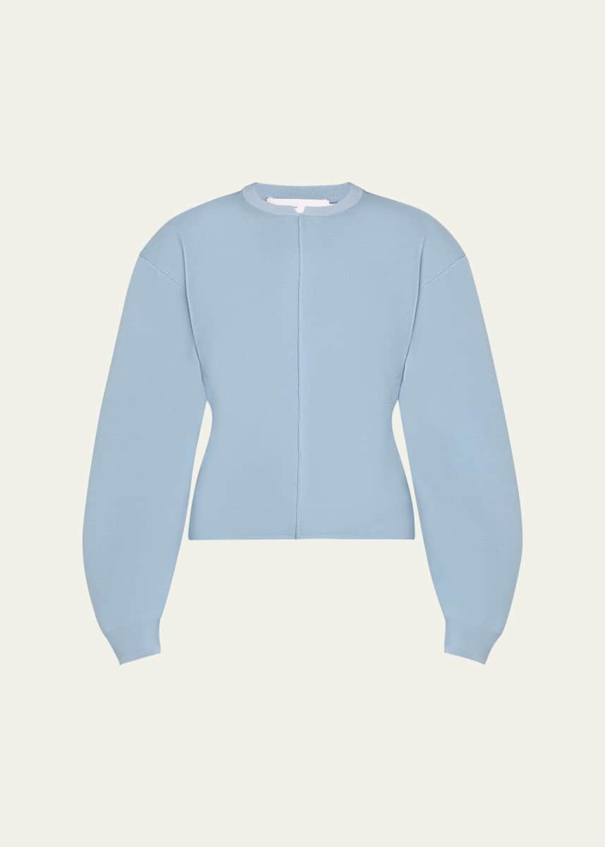 Proenza Schouler White Label Carolina Crewneck Souffle Knit Sweater