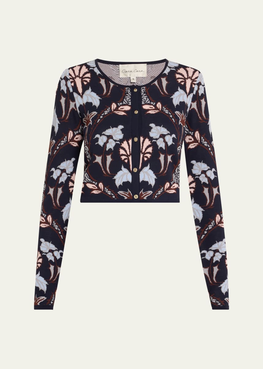 Cara Cara Llana Jacquard Knit Cardigan