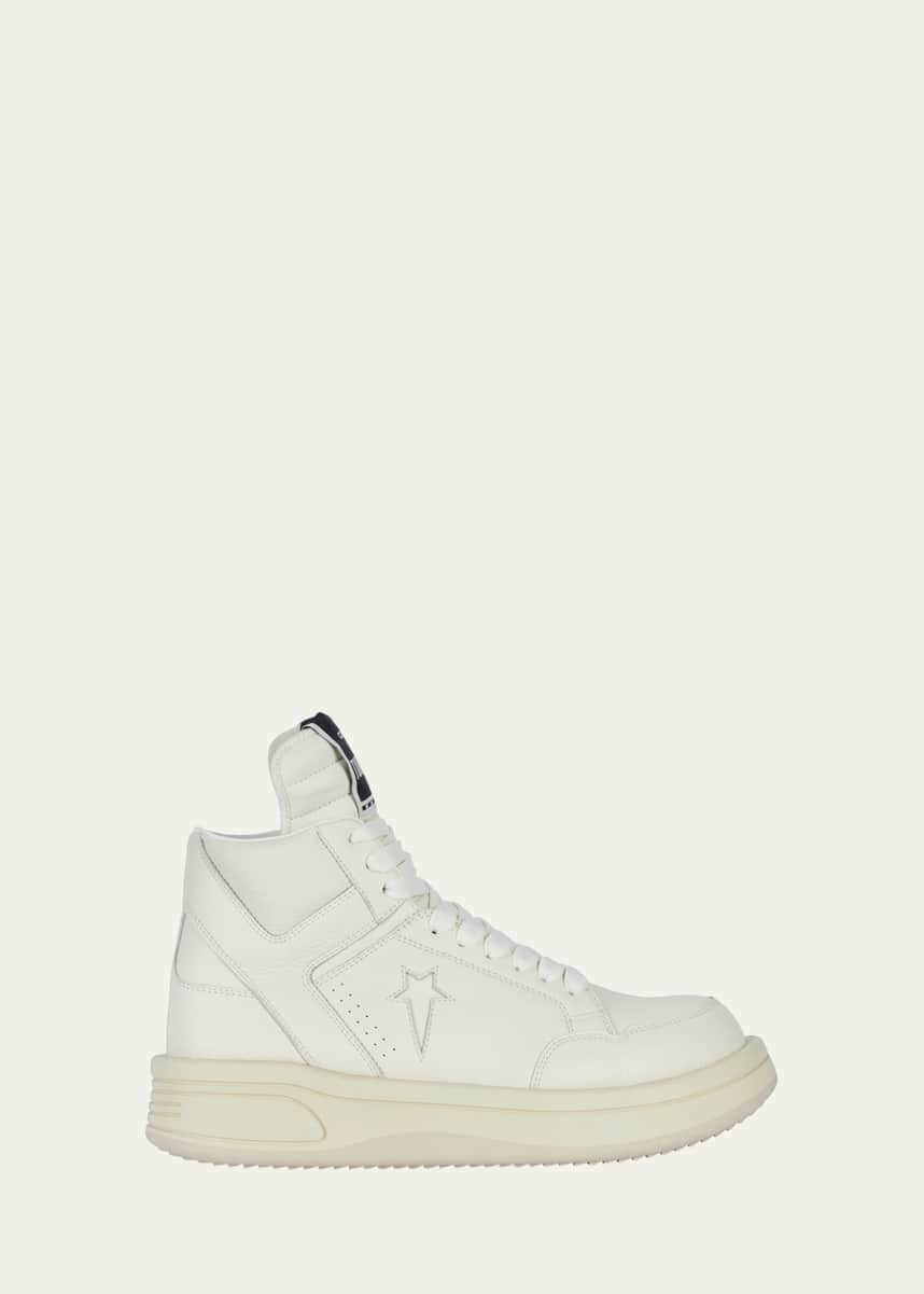 CONVERSE X DRKSHDW TURBOWPN Leather High-Top Sneakers