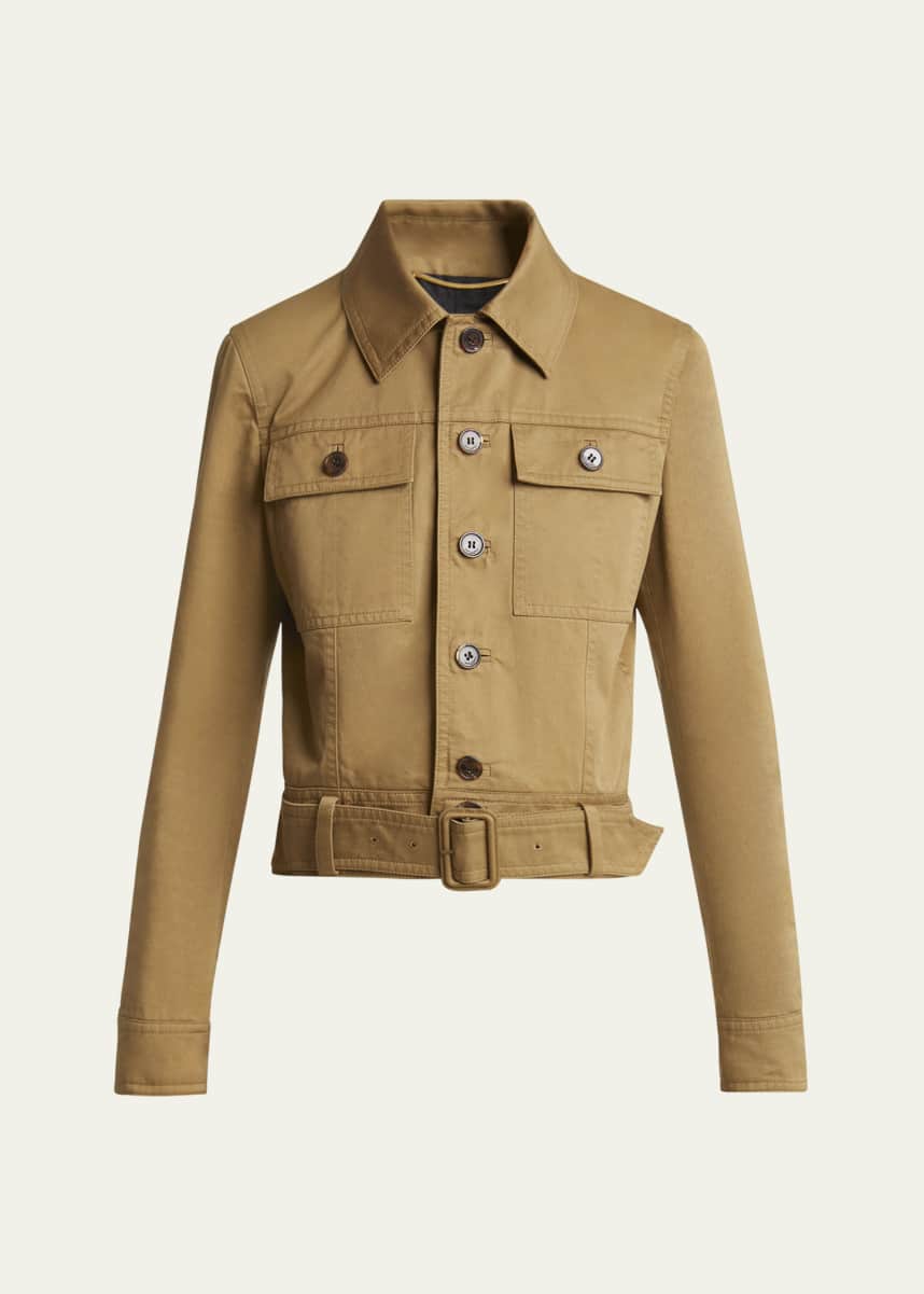 Transit A-Line Collared Button Down Jacket