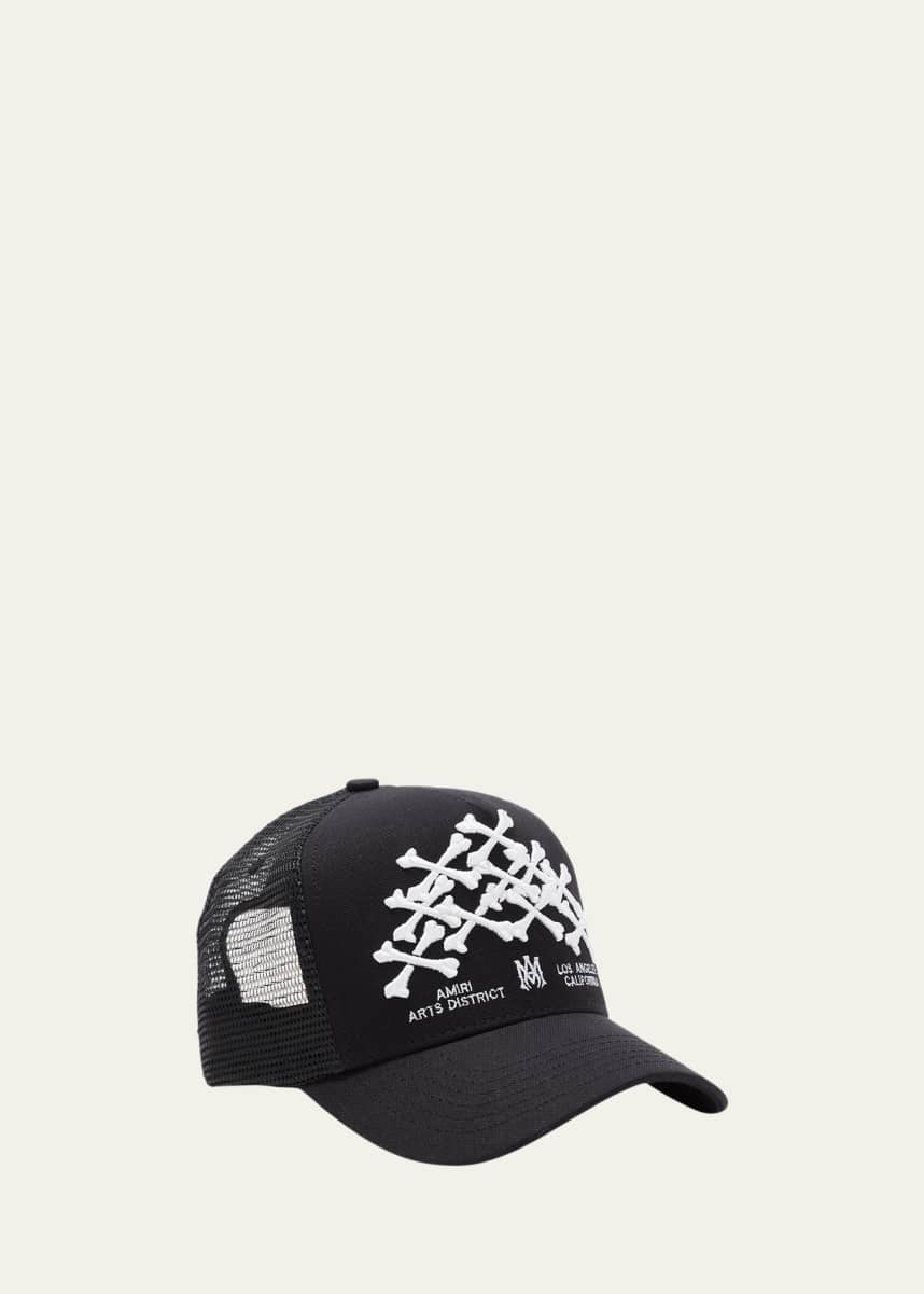 Amiri Men's Bones Stacked Trucker Hat