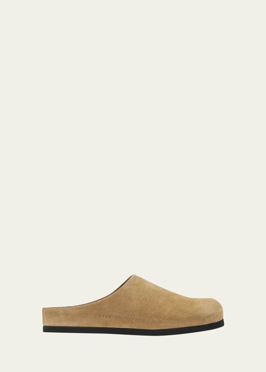 Common Projects Calf Suede Slipper Clogs