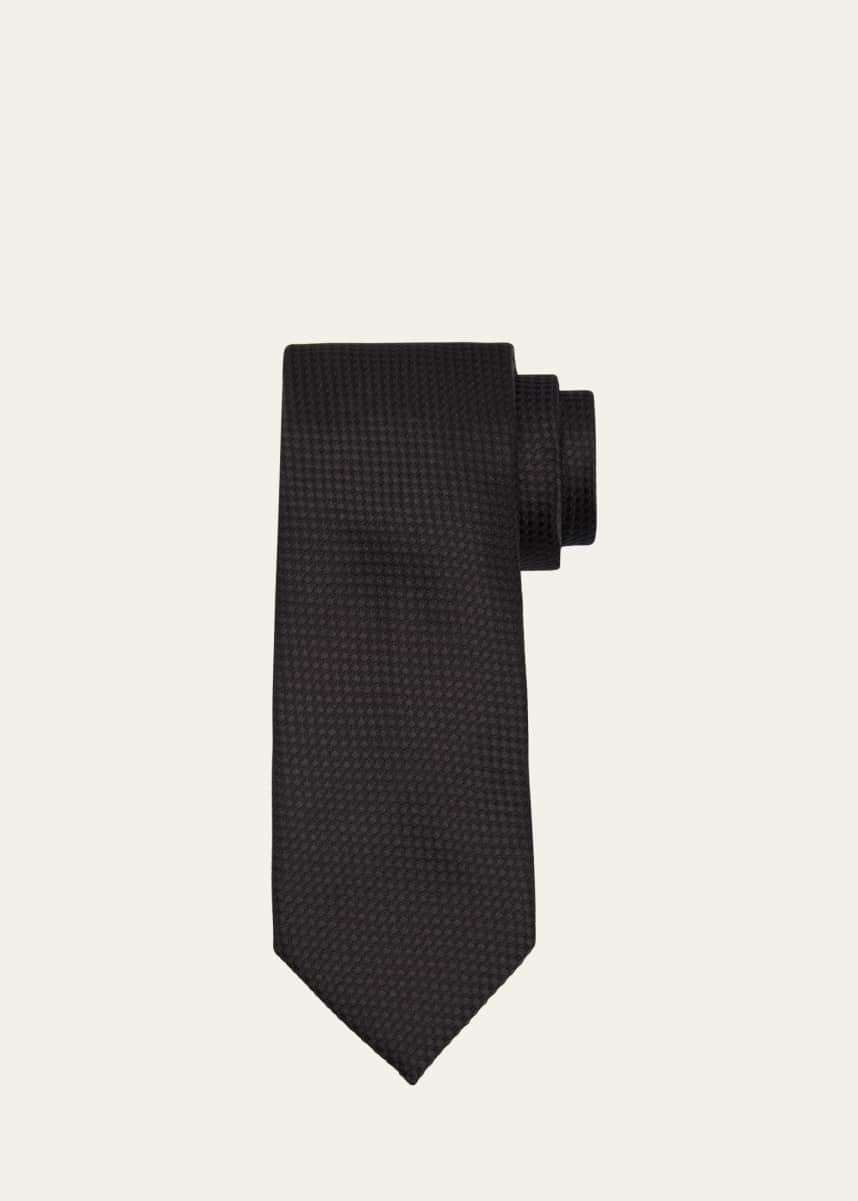 TOM FORD Men's Jacquard Mulberry Silk Tie