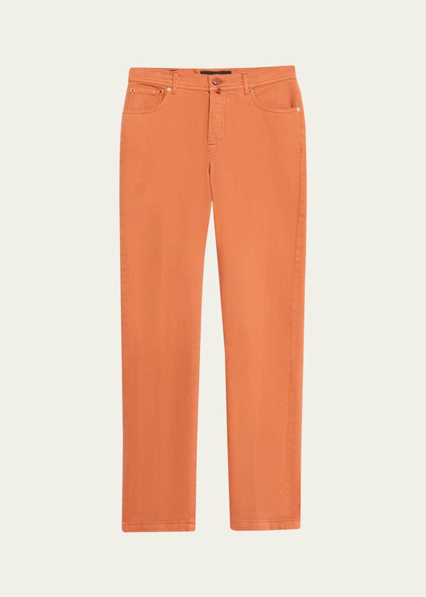 Kiton Men's Kurabo Slim Five-Pocket Pants
