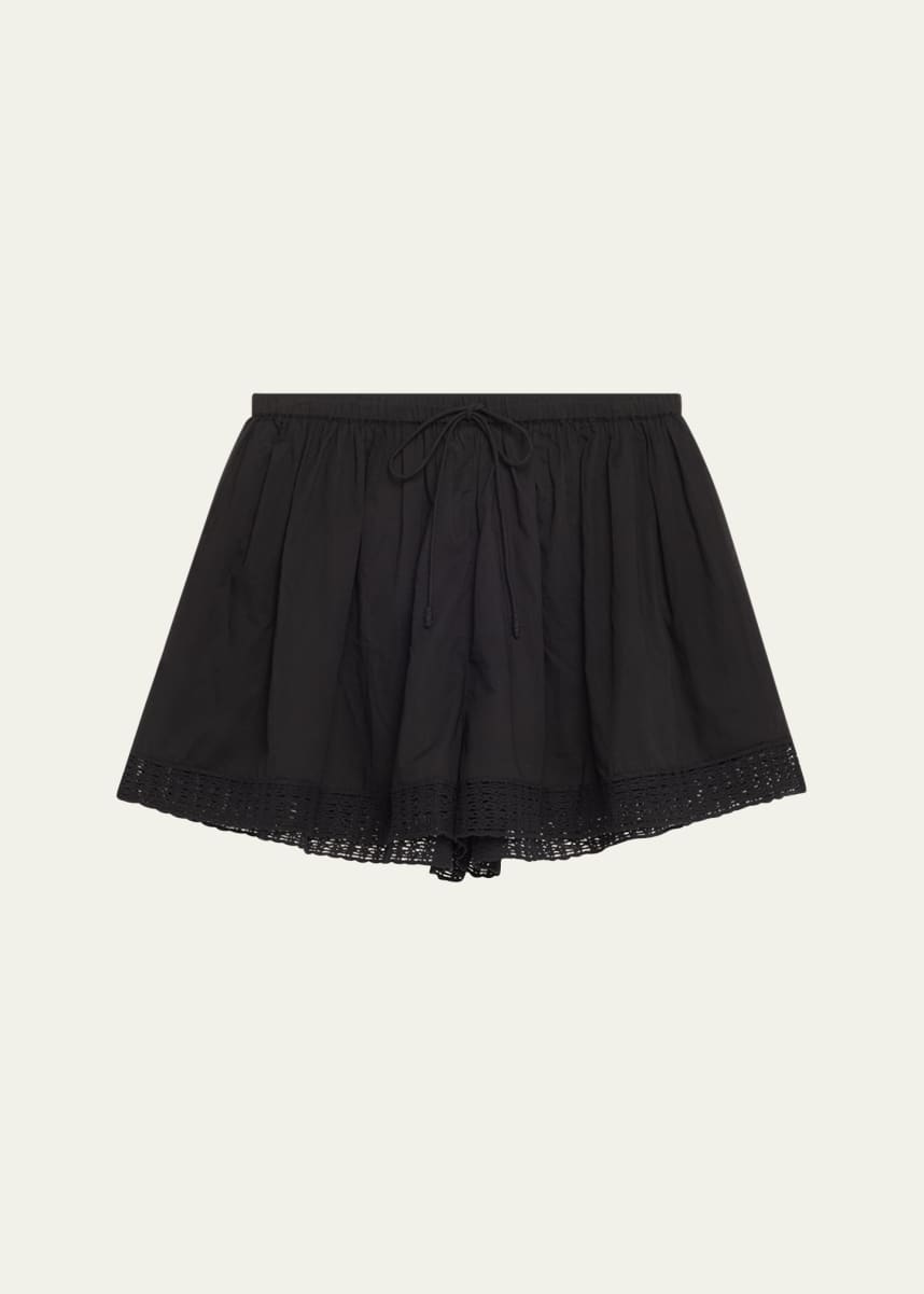 Ulla Johnson Isla Crochet-Trim Shorts