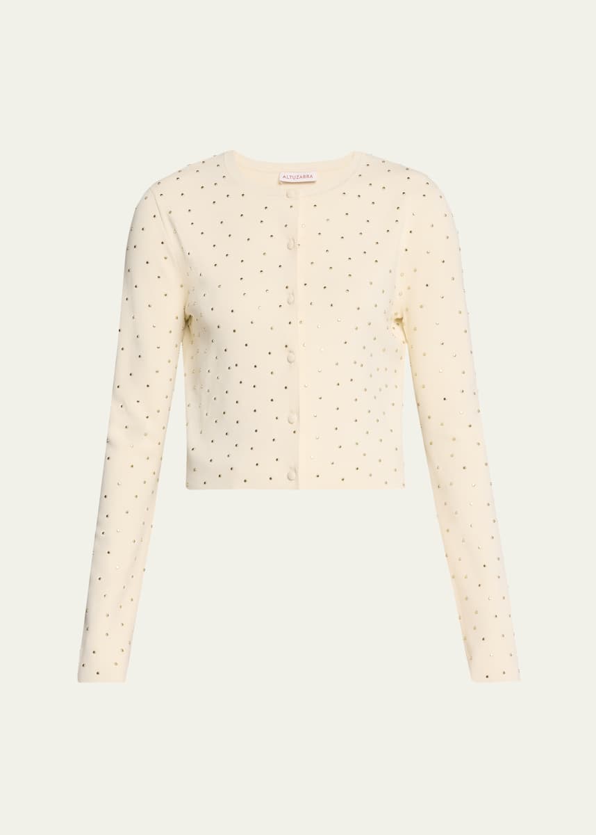 Altuzarra Ferris Studded Jersey Cardigan