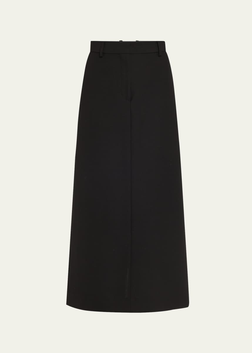Toteme Low-Waist Tailored Straight Midi Skirt