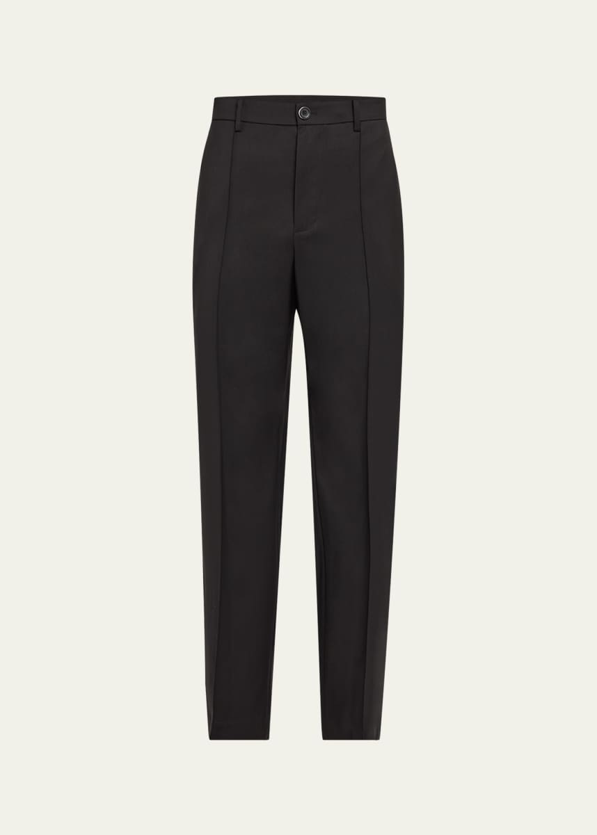 Helmut Lang Men's Relaxed-Fit Pleated Suit Trousers