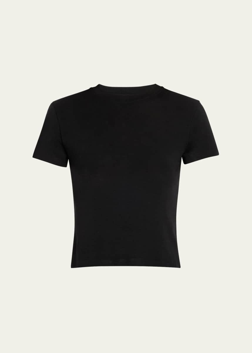 Courtney Zheng Short-Sleeve Merino Baby Tee