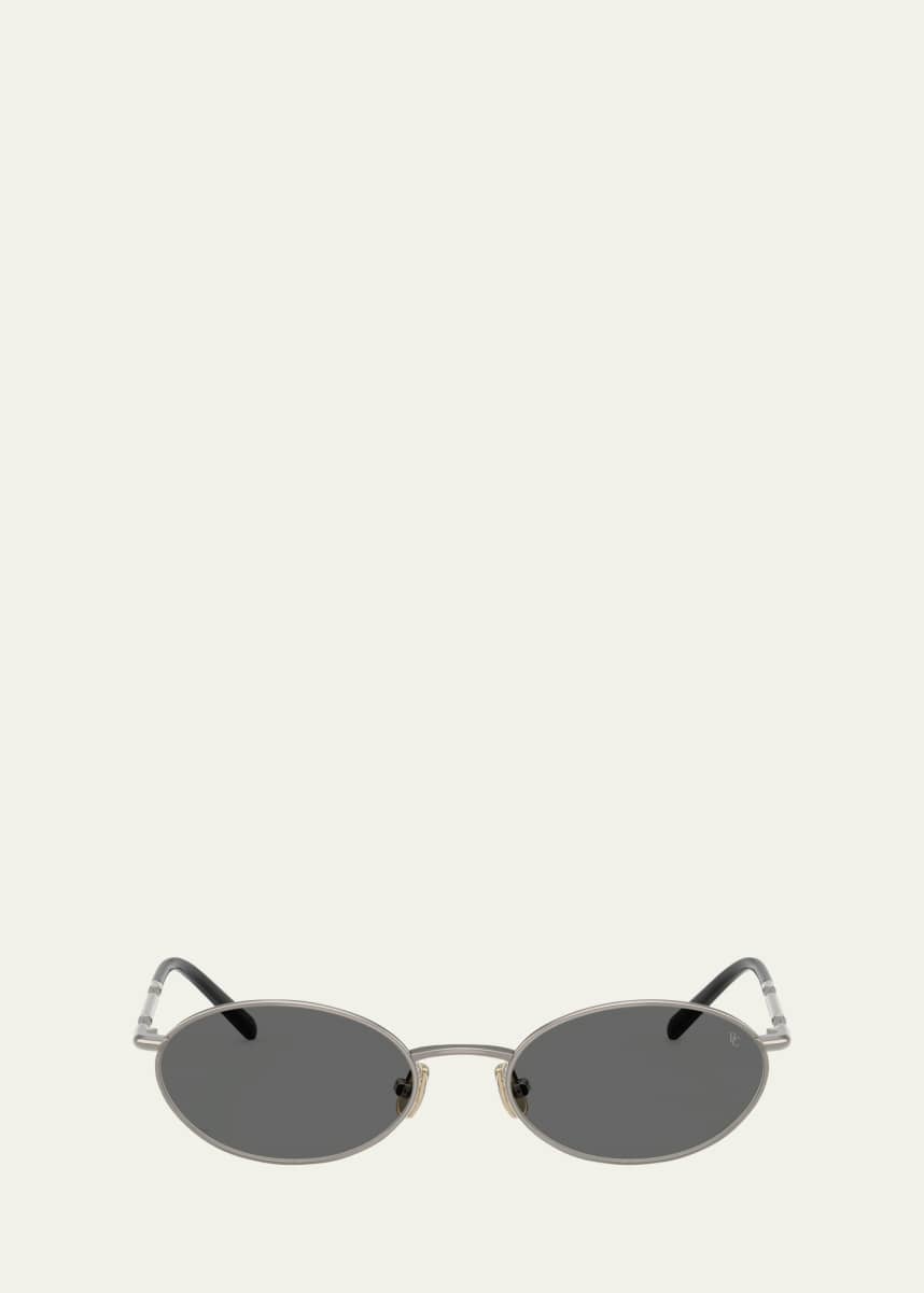Brunello Cucinelli BC2006ST Oval Titanium Sunglasses