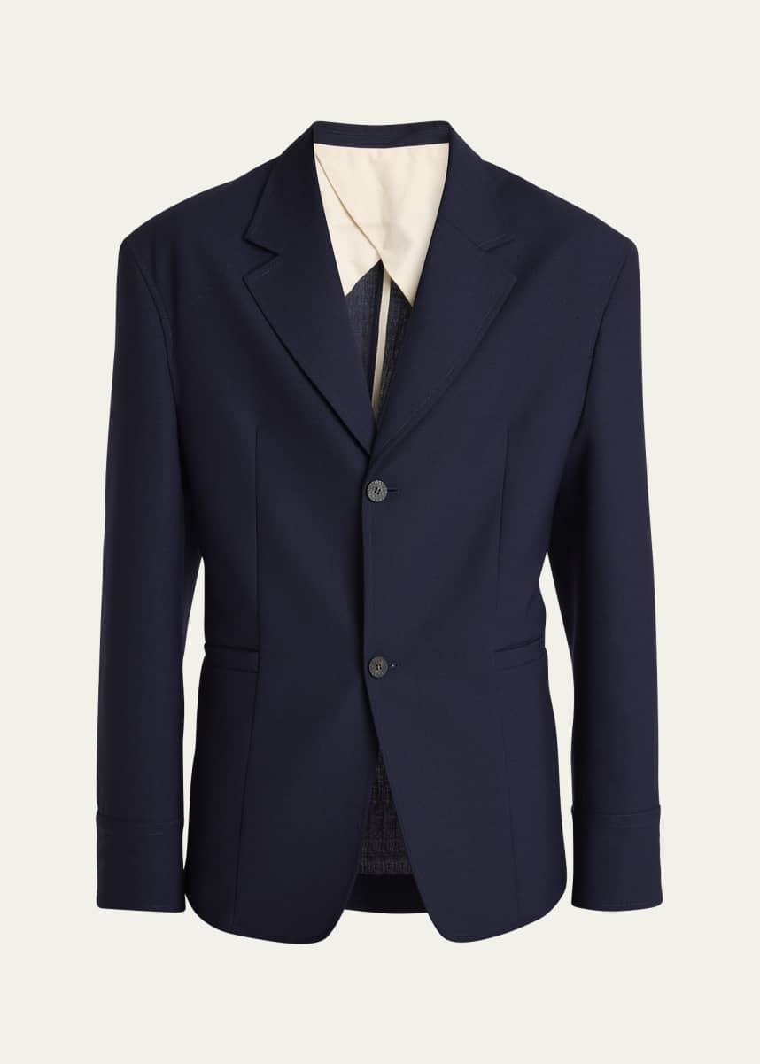 Jacquemus Men's Wool Canvas Sport Coat