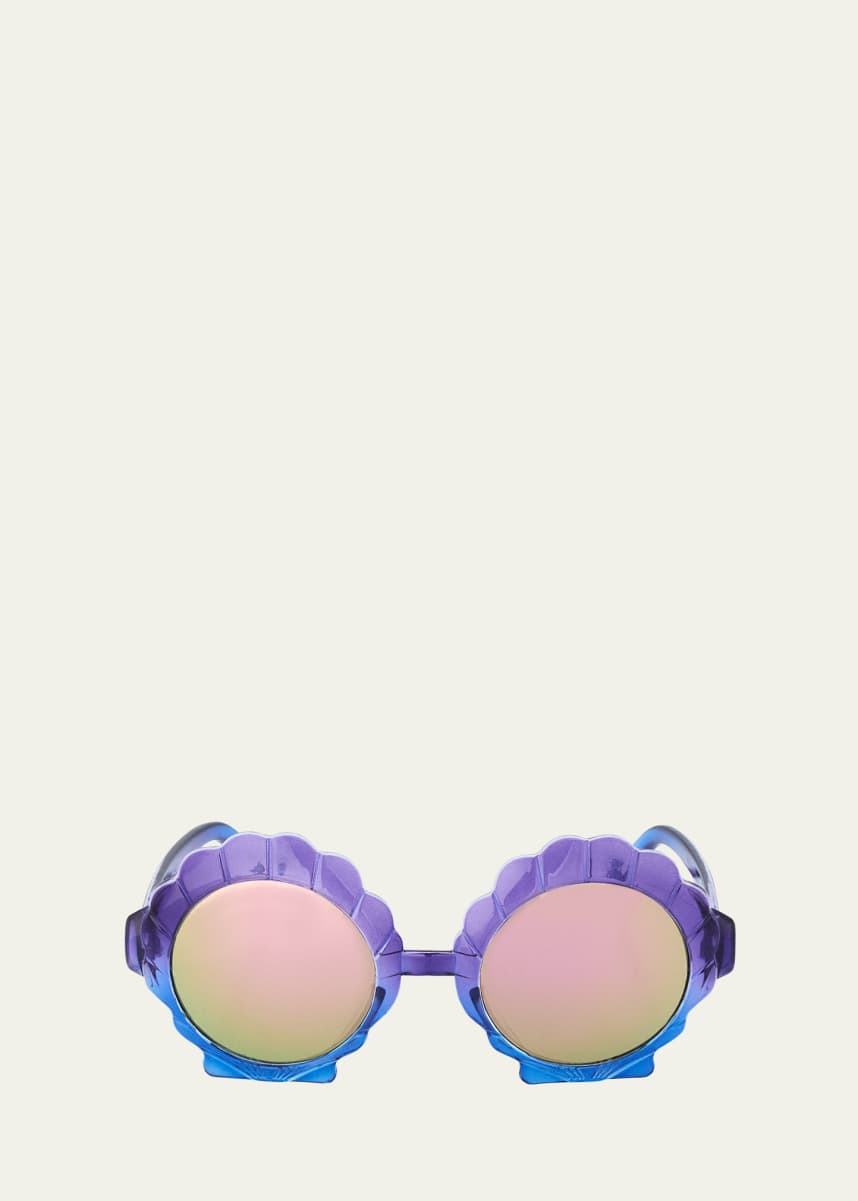 Molo Girl's Seashell Round Sunglasses