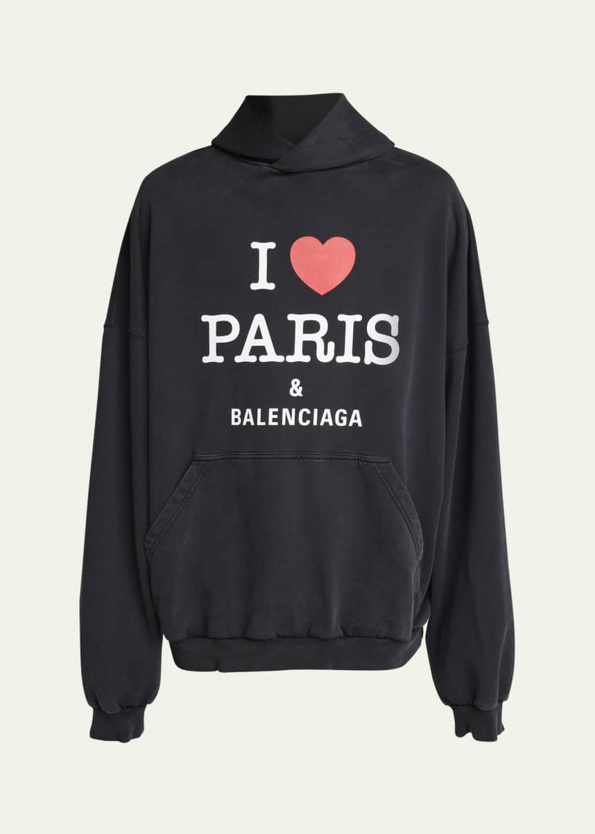 'I Love Paris & Balenciaga' hoodie Sweatshirt