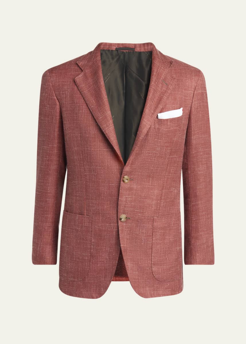Kiton Men's Textured Twill Sport Coat