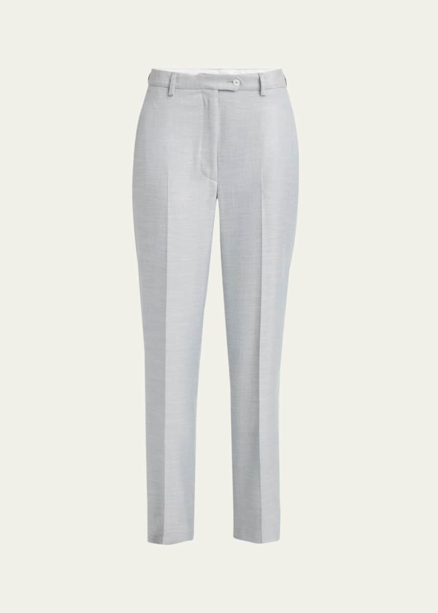 Kiton Straight Leg Bamboo Trousers