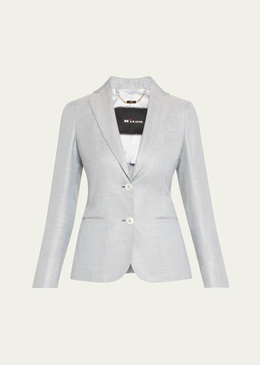 Kiton Singled Breasted Bamboo Jacket