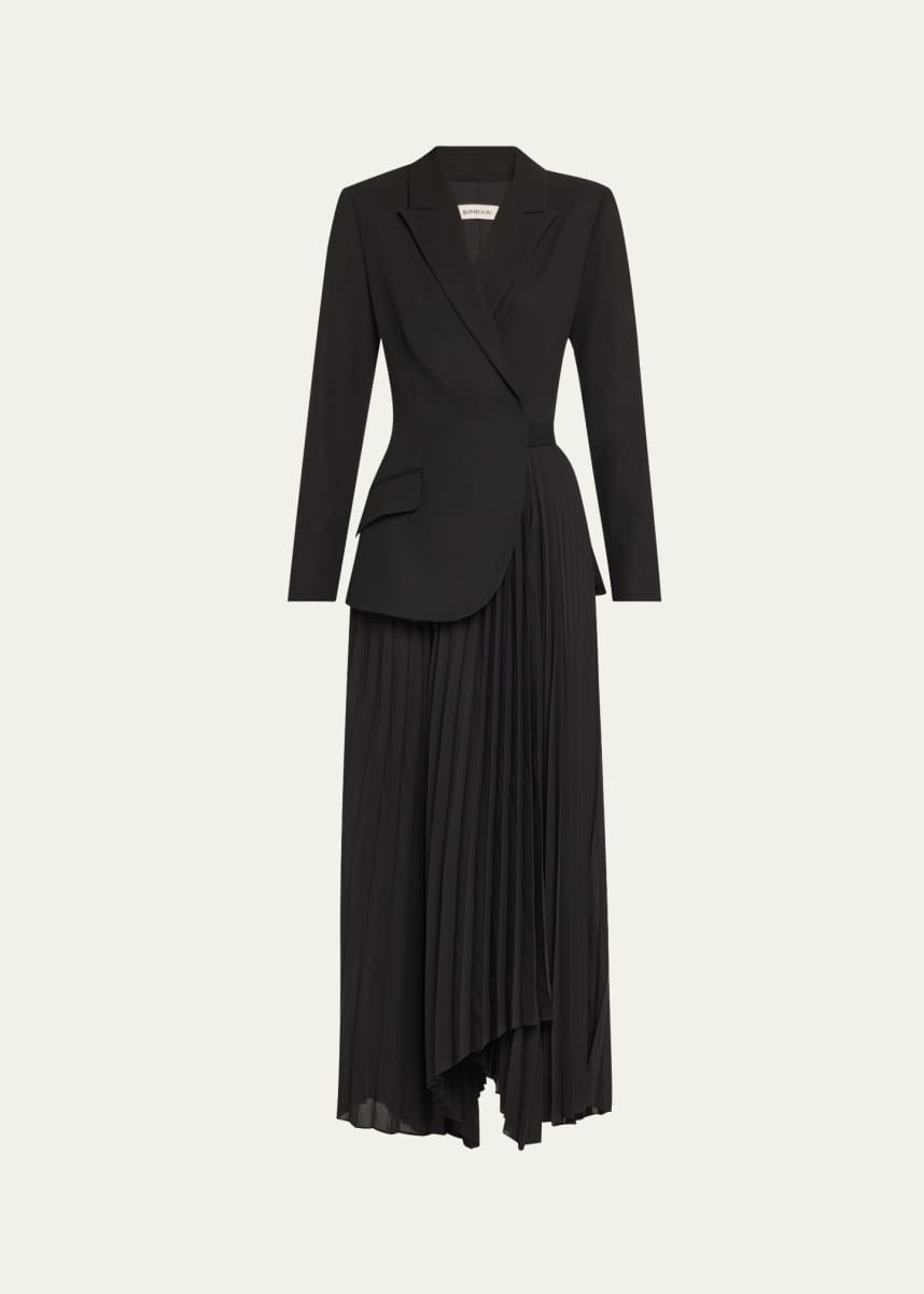 SIMKHAI Ambretta Combo Blazer Dress