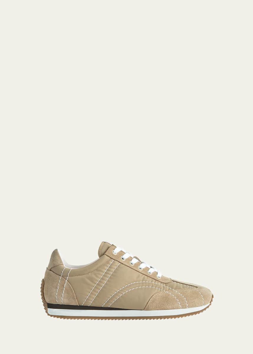 Toteme Suede Retro Runner Sneakers