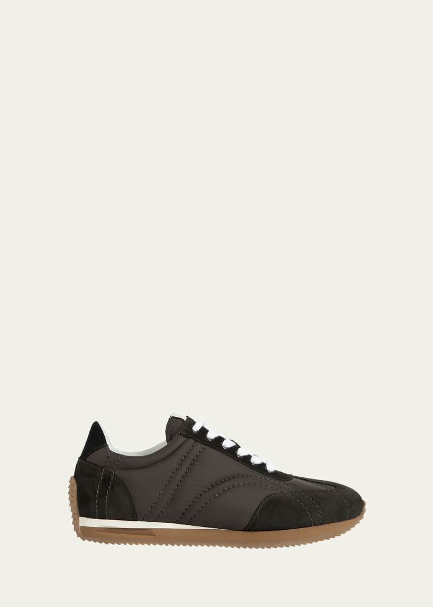 Toteme Suede Retro Runner Sneakers
