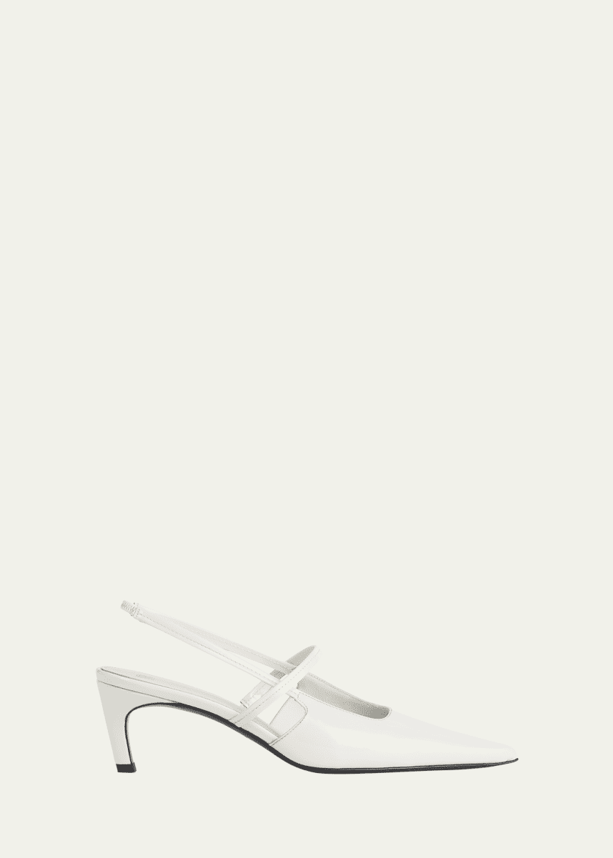 Toteme Sharp Patent Leather Slingback Pumps