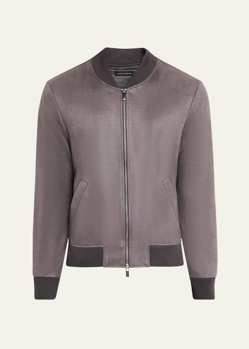 monfrere Men's Micro Faux-Suede Maverick Jacket