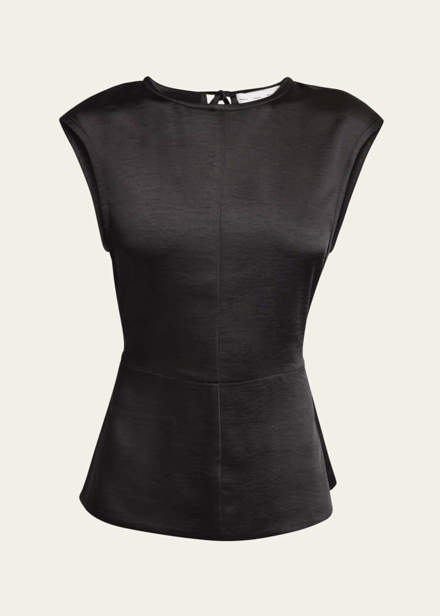 Proenza Schouler White Label Clemence Sleeveless Satin Top