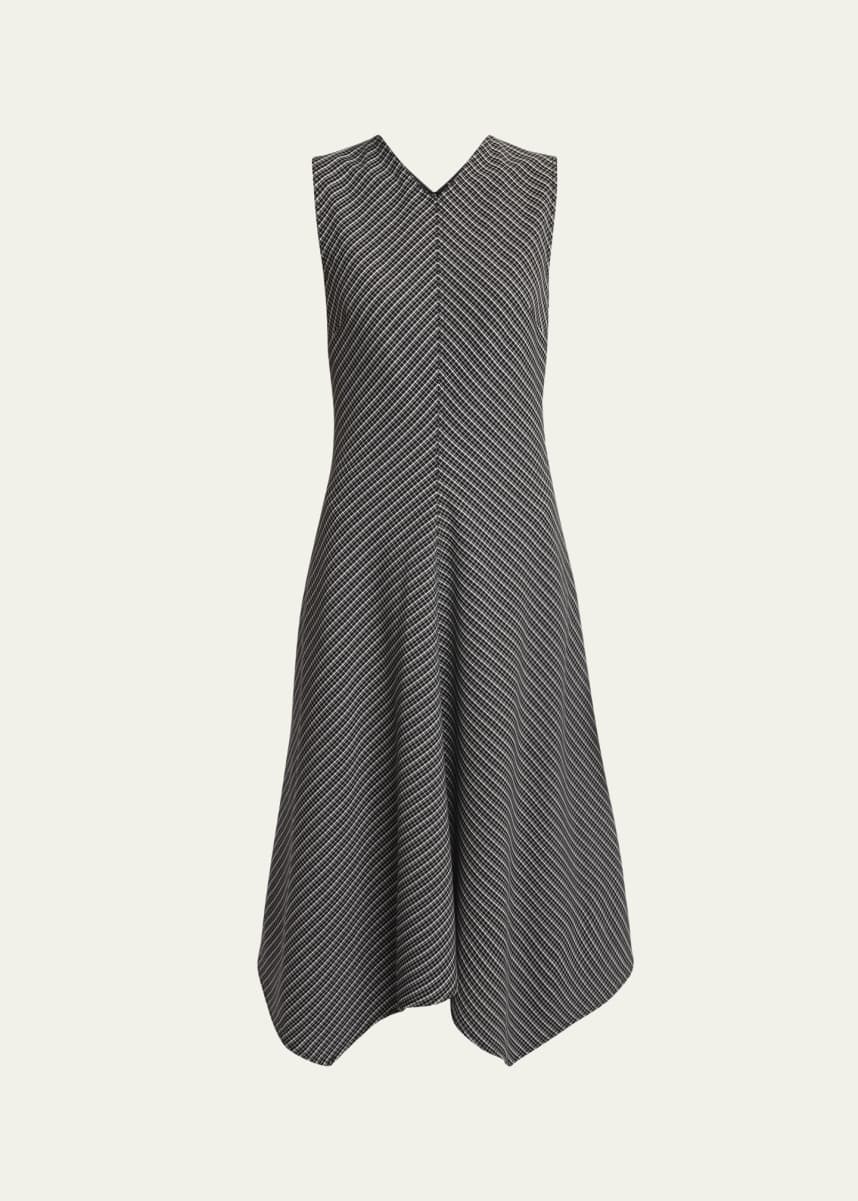 Proenza Schouler White Label Layla Sleeveless Stretch Tailoring Midi Dress