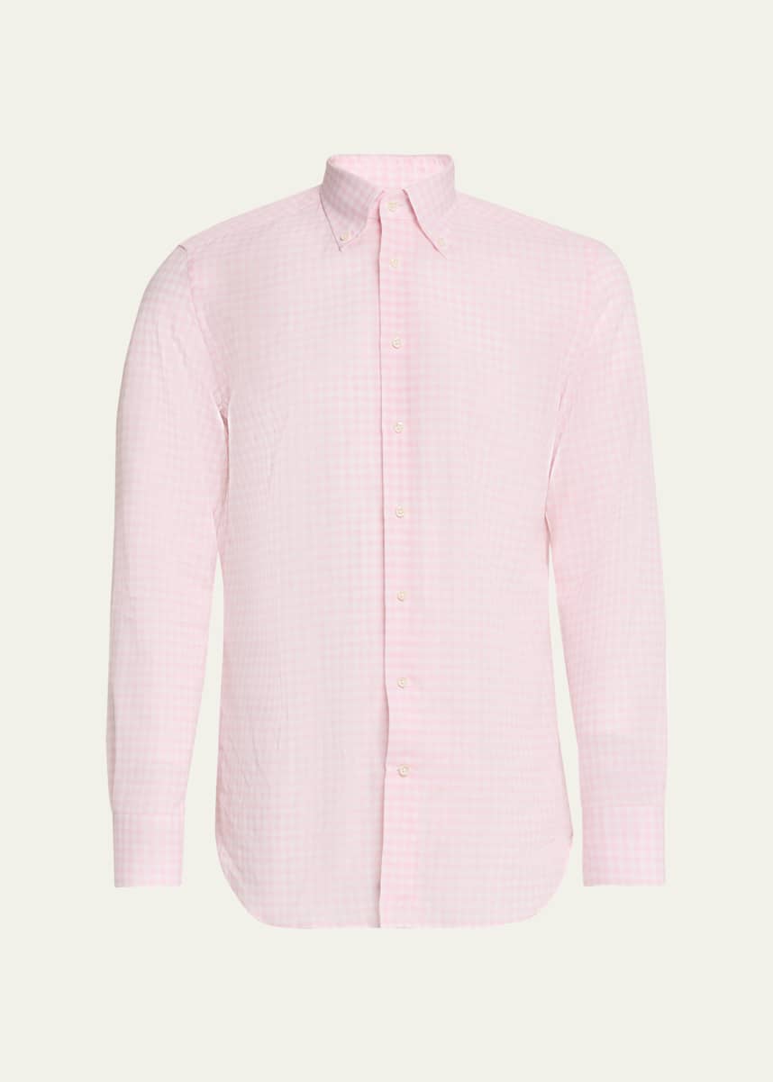 Bergdorf Goodman Men's Cotton Gingham Sport Shirt