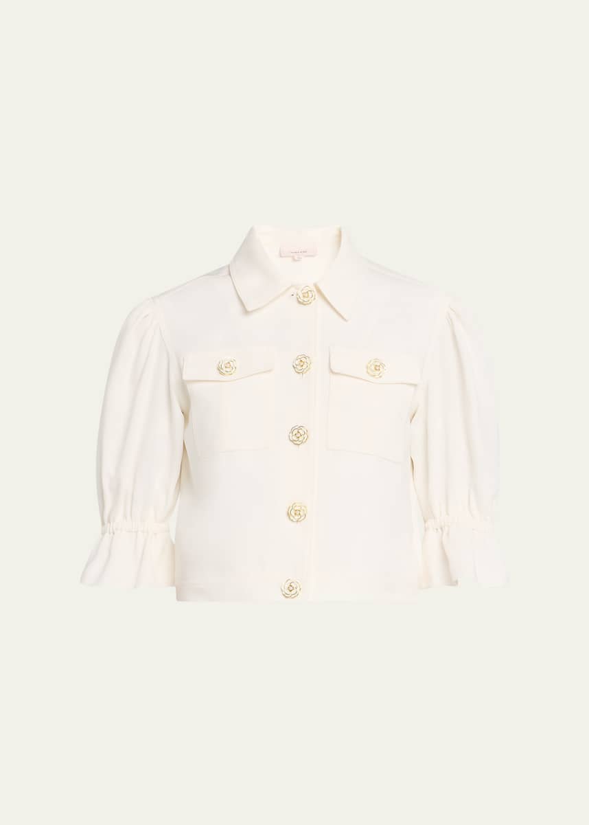 Cinq a Sept Julieta Puff-Sleeve Jacket