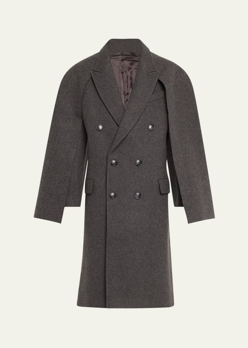 bettter Andes Oversized Wool Coat with Removable Scarf