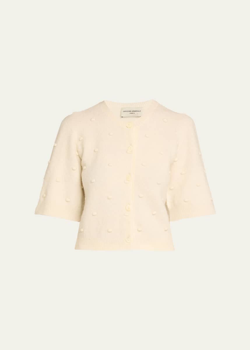 Officine Generale Lotte Pom Pom Cardigan