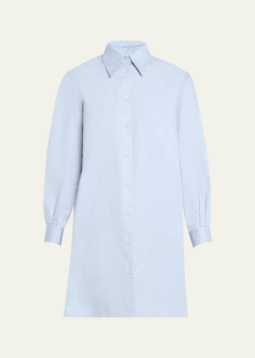 Officine Generale Gina Long-Sleeve Shirtdress