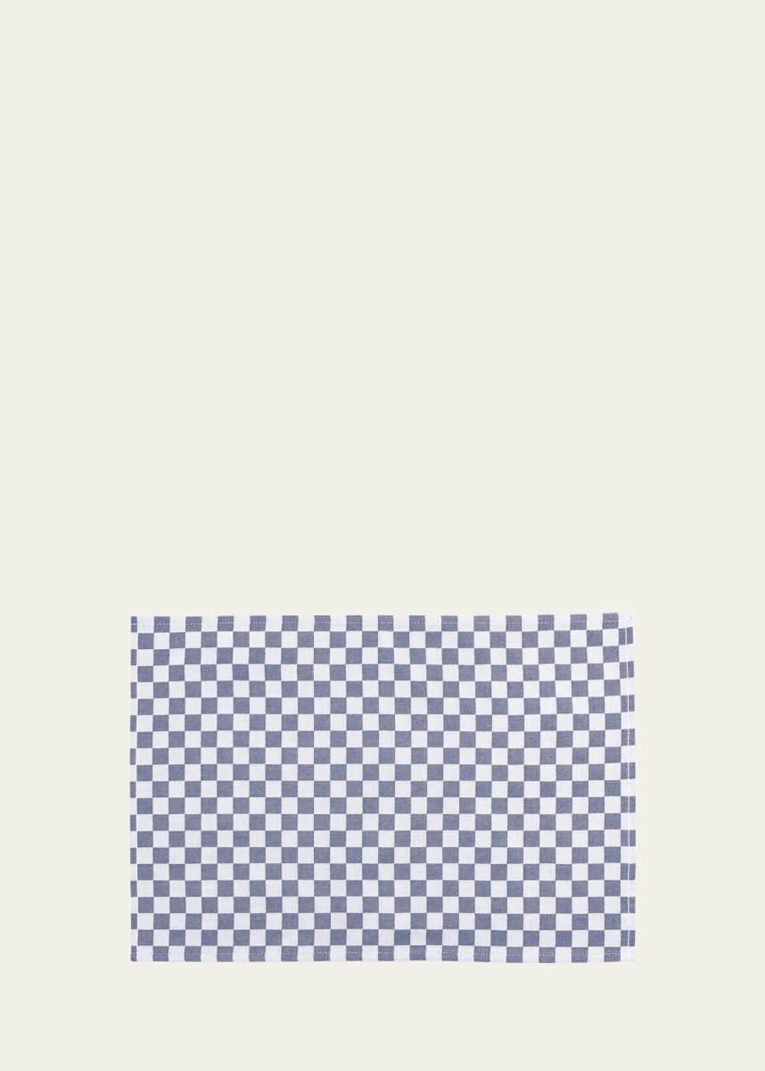 MacKenzie-Childs Navy Check Placemats, Set of 4
