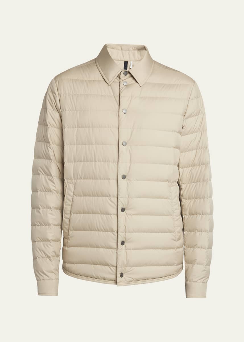 Moncler Men's Bourdon Padded Shirt Jacket
